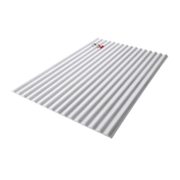 แผ่นโปร่งแสง ลอนกันสาด รุ่นยูวีชิลด์ 105X600X0.12 ซม. สีขาวขุ่น