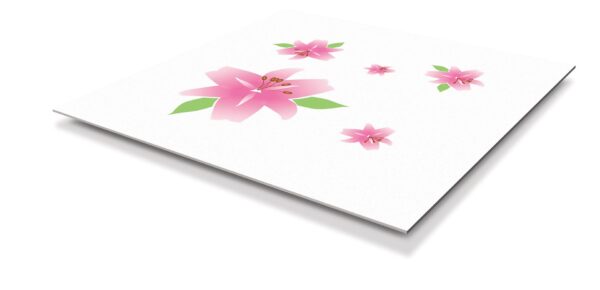 ฝ้าสมาร์ทบอร์ด เอสซีจี รุ่นซูเปอร์สมาร์ท ขนาด 60x60x0.4 ซม. ลายดอกลิลลี่